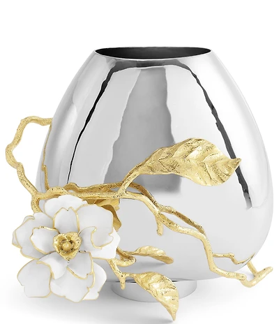 Michael Aram Gardenia Collection Stainless Steel Medium Vase