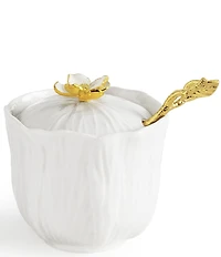 Michael Aram Gardenia Collection Sugar Pot with Spoon