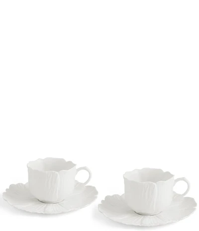 Michael Aram Gardenia Collection Teacup and Saucer Set