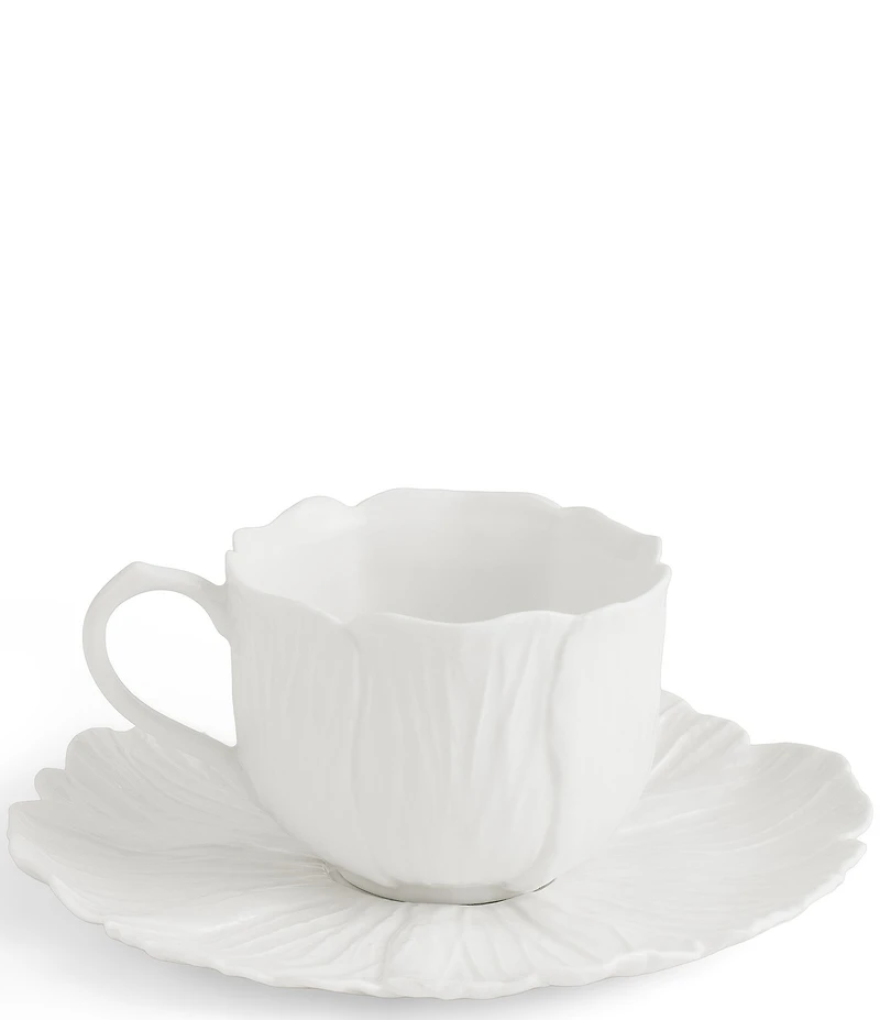 Michael Aram Gardenia Collection Teacup and Saucer Set