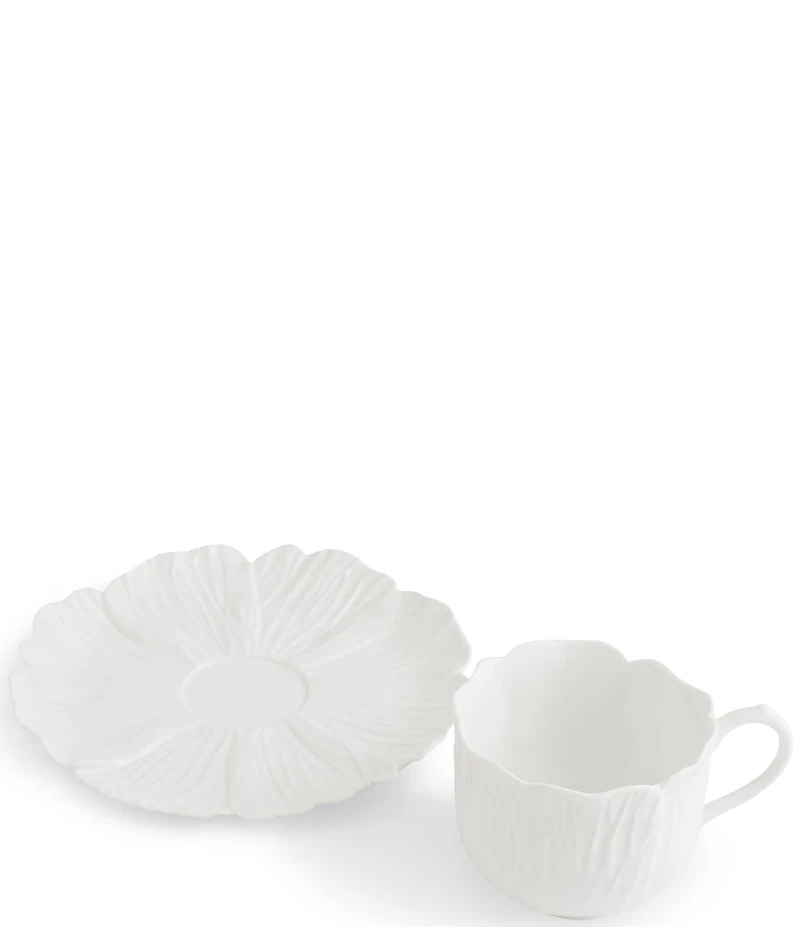 Michael Aram Gardenia Collection Teacup and Saucer Set