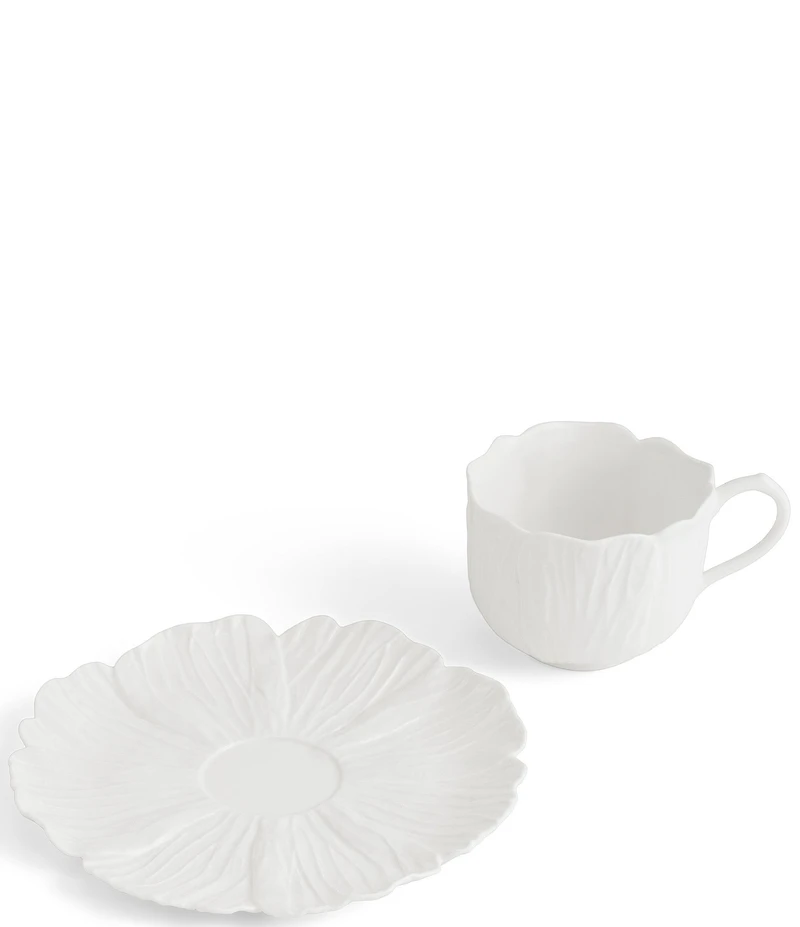Michael Aram Gardenia Collection Teacup and Saucer Set