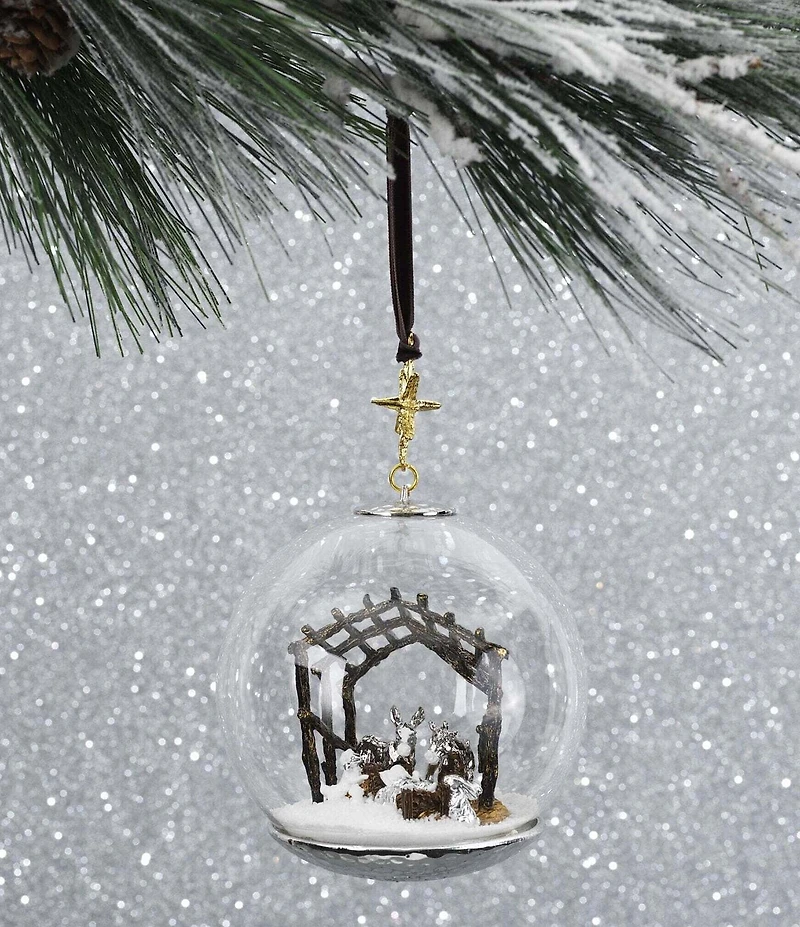 Michael Aram Manger Snow Globe Ornament