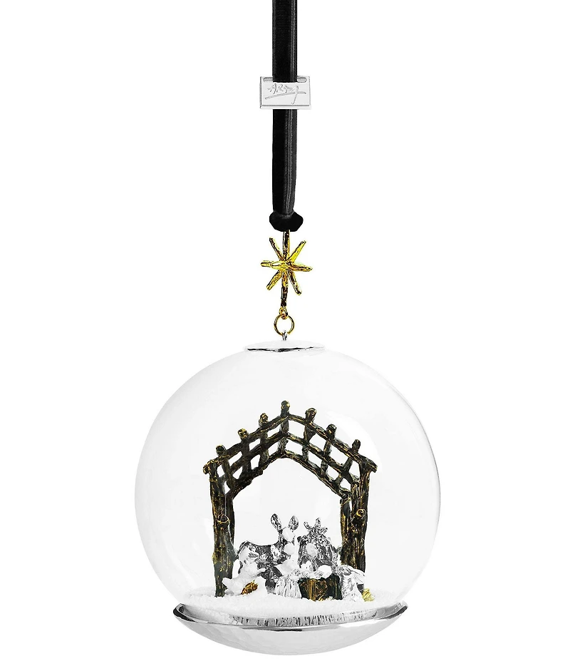 Michael Aram Manger Snow Globe Ornament