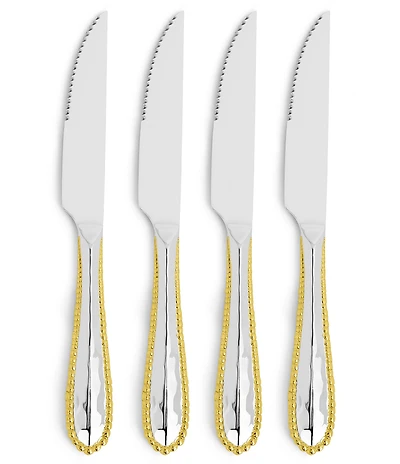 Michael Aram Molten Beaded Edge Steak Knife Set