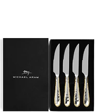 Michael Aram Molten Beaded Edge Steak Knife Set