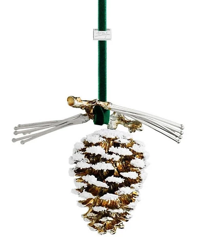 Michael Aram Pine Cone Snowy Ornament