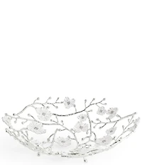 Michael Aram Silver Orchid Collection Basket