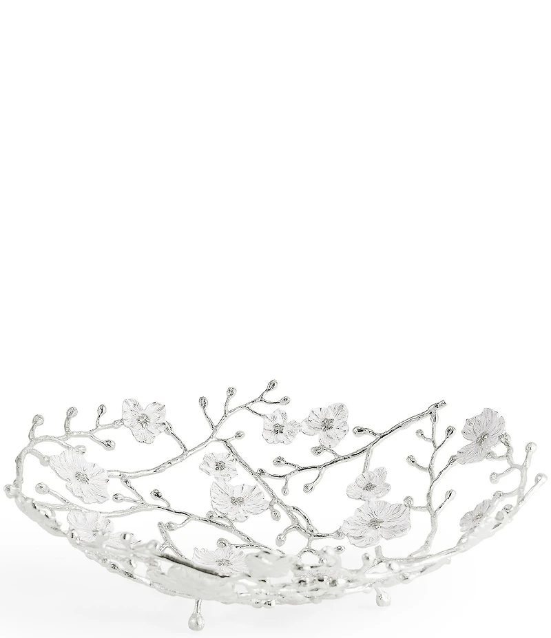 Michael Aram Silver Orchid Collection Basket