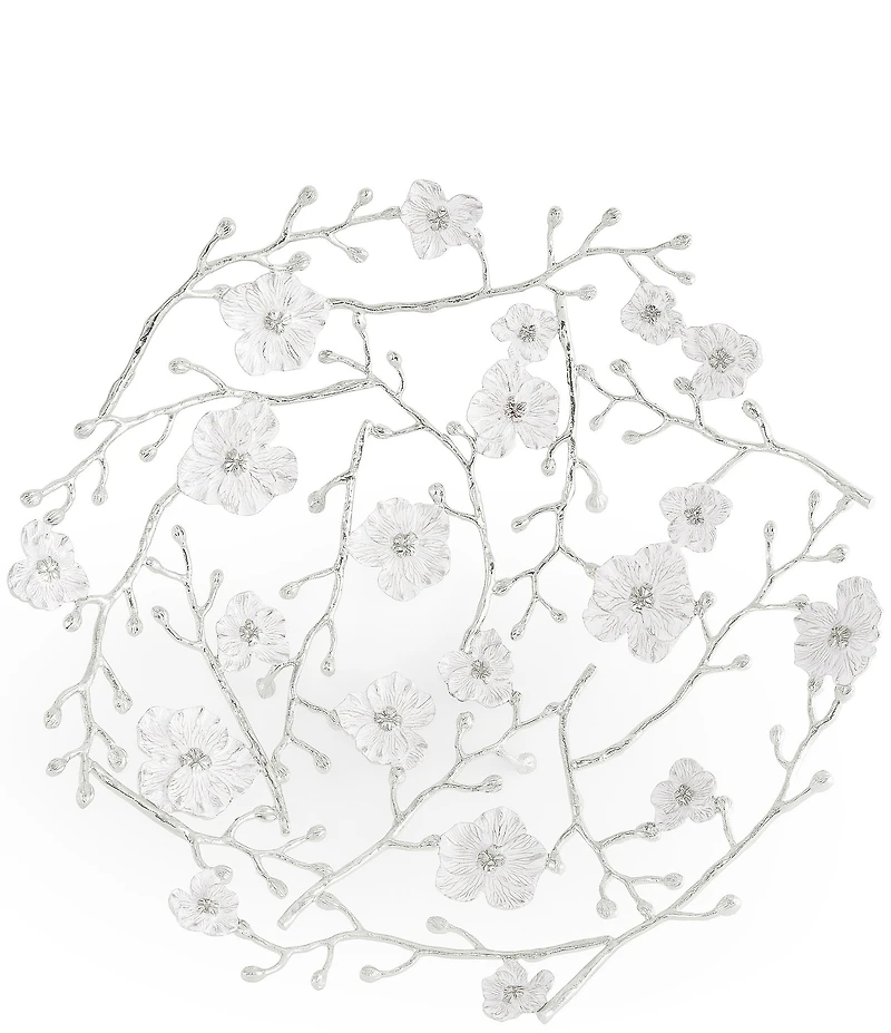 Michael Aram Silver Orchid Collection Basket