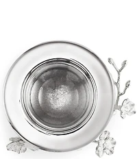 Michael Aram Silver Orchid Collection Caviar Dish With Spoon
