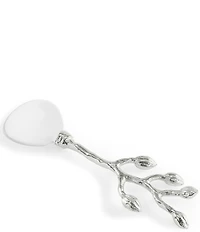 Michael Aram Silver Orchid Collection Caviar Dish With Spoon