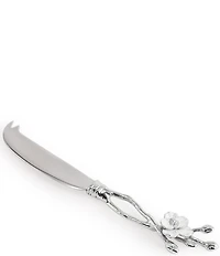 Michael Aram Silver Orchid Collection Cheese Board with Knife