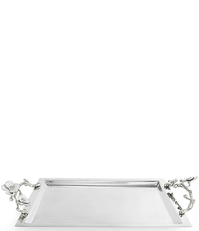 Michael Aram Silver Orchid Collection Large Tray