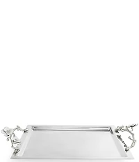 Michael Aram Silver Orchid Collection Large Tray
