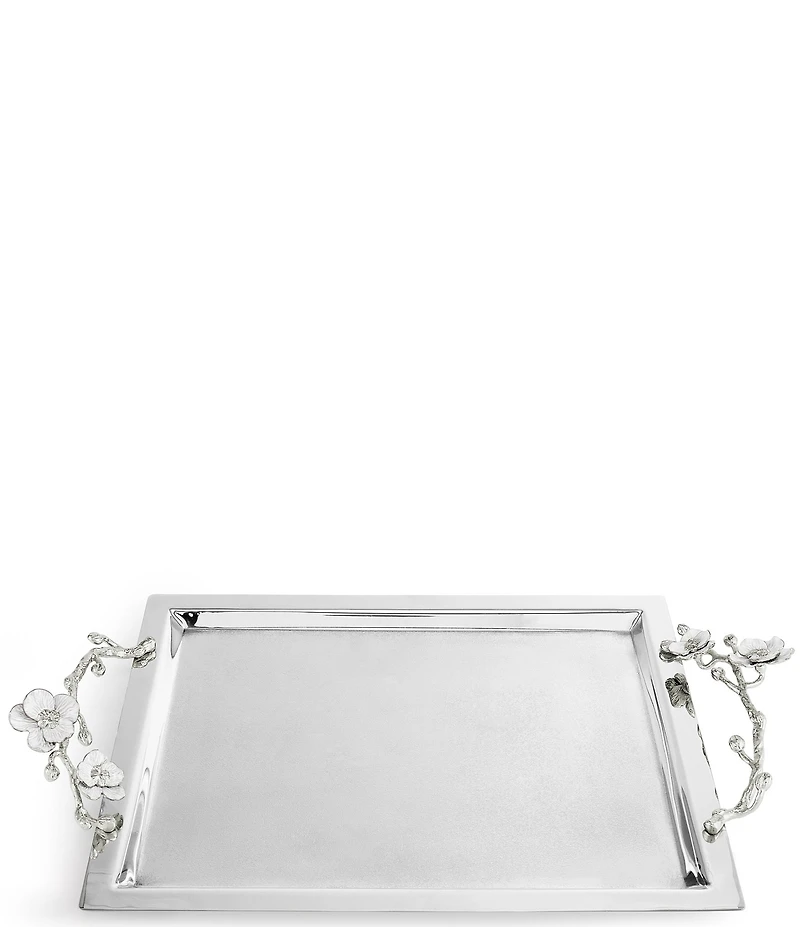 Michael Aram Silver Orchid Collection Large Tray