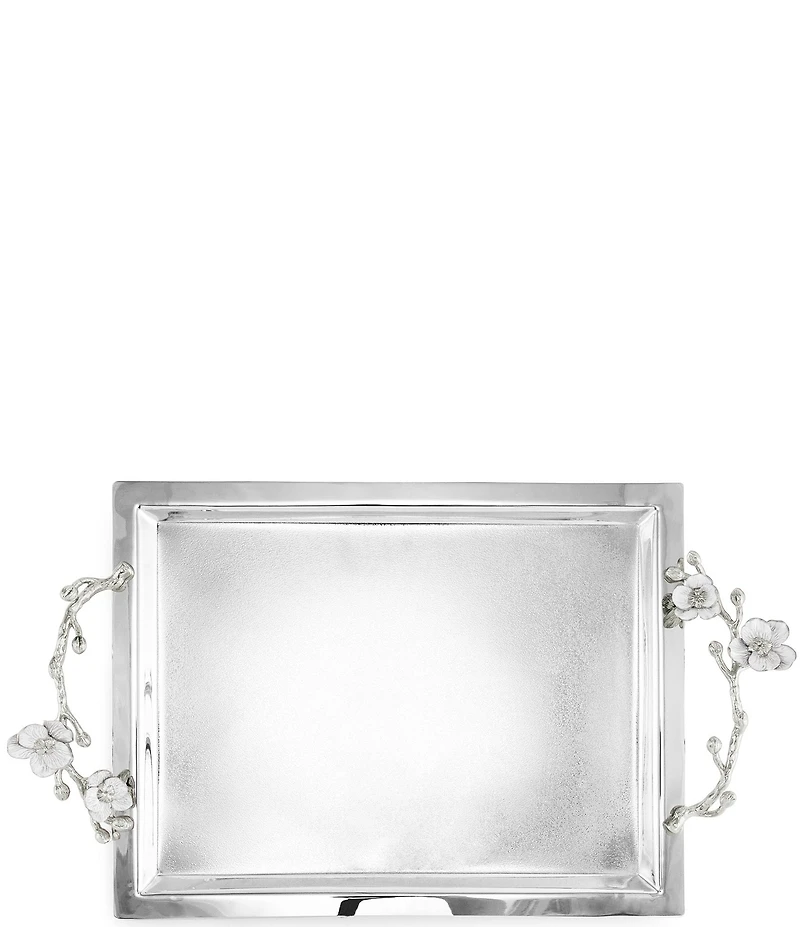 Michael Aram Silver Orchid Collection Large Tray