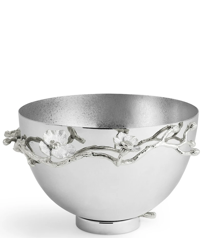 Michael Aram Silver Orchid Collection Medium Bowl