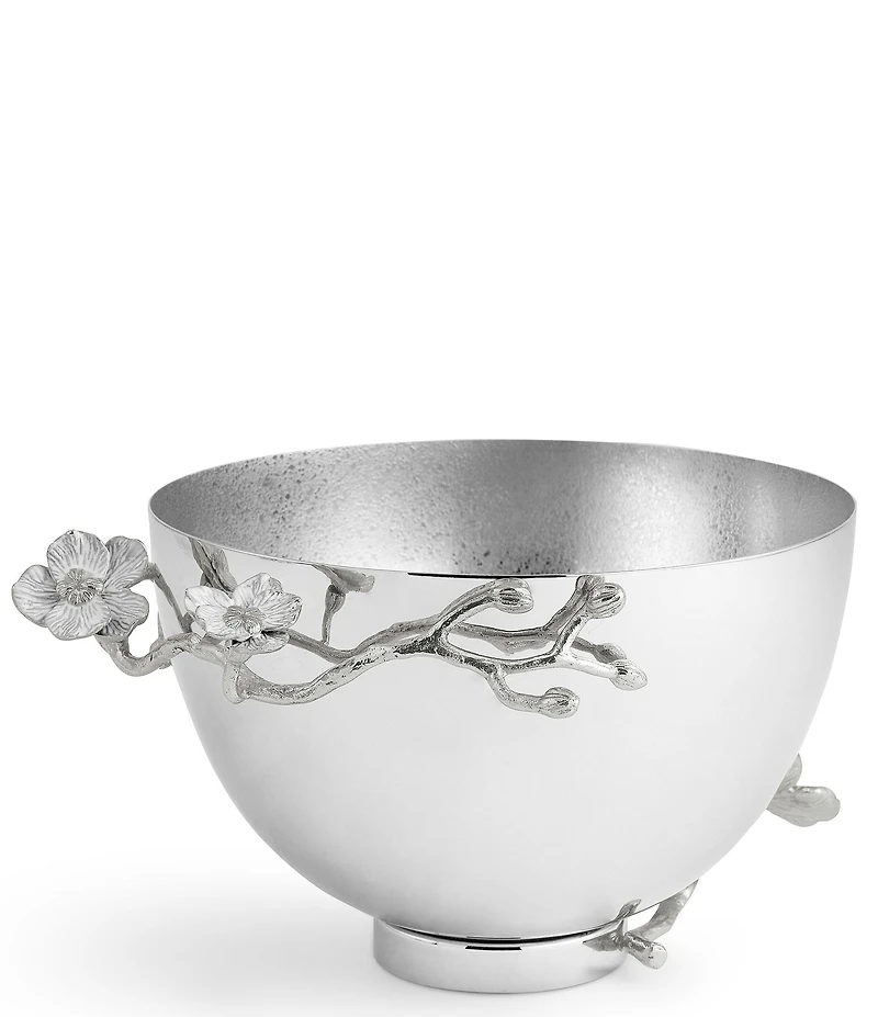 Michael Aram Silver Orchid Collection Medium Bowl