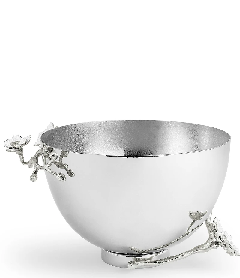 Michael Aram Silver Orchid Collection Medium Bowl