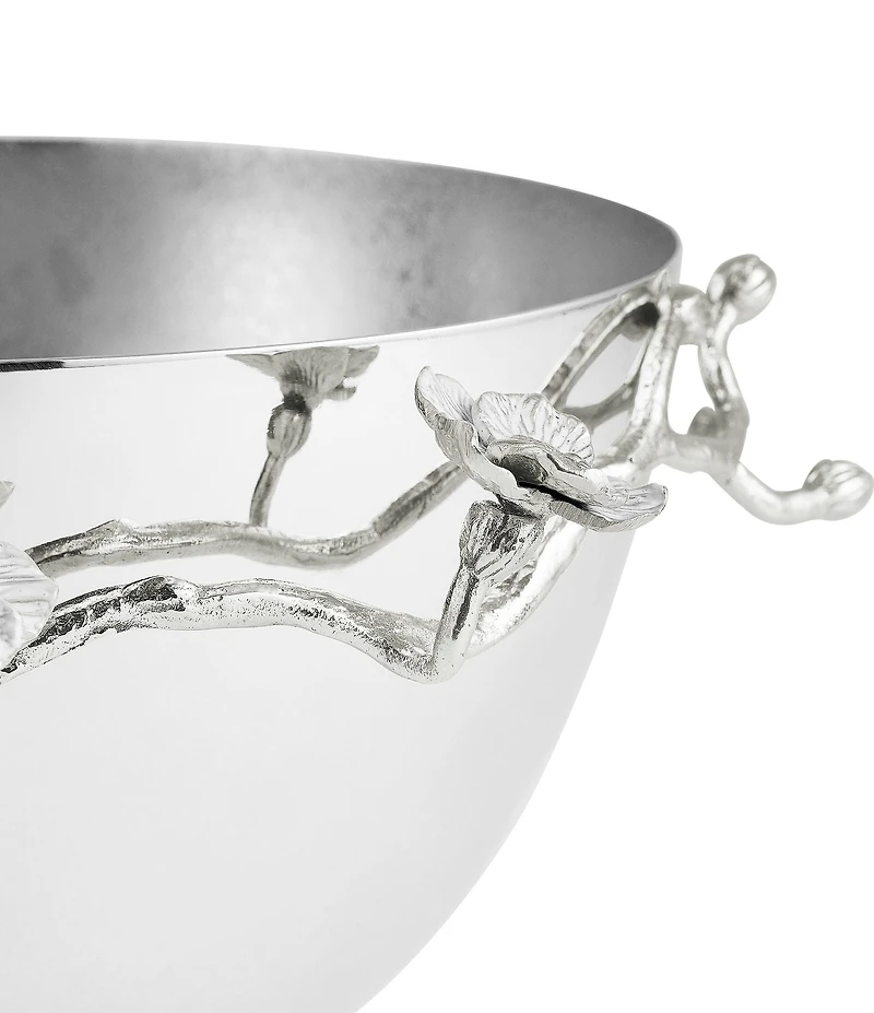 Michael Aram Silver Orchid Collection Medium Bowl