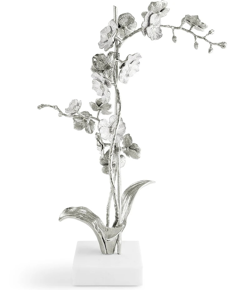 Michael Aram Silver Orchid Collection Small Stem Sculpture Figurine