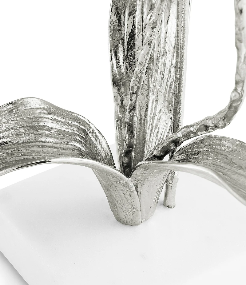 Michael Aram Silver Orchid Collection Small Stem Sculpture Figurine