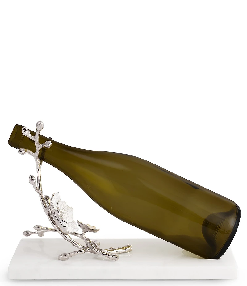 Michael Aram Silver Orchid Collection Wine Rest