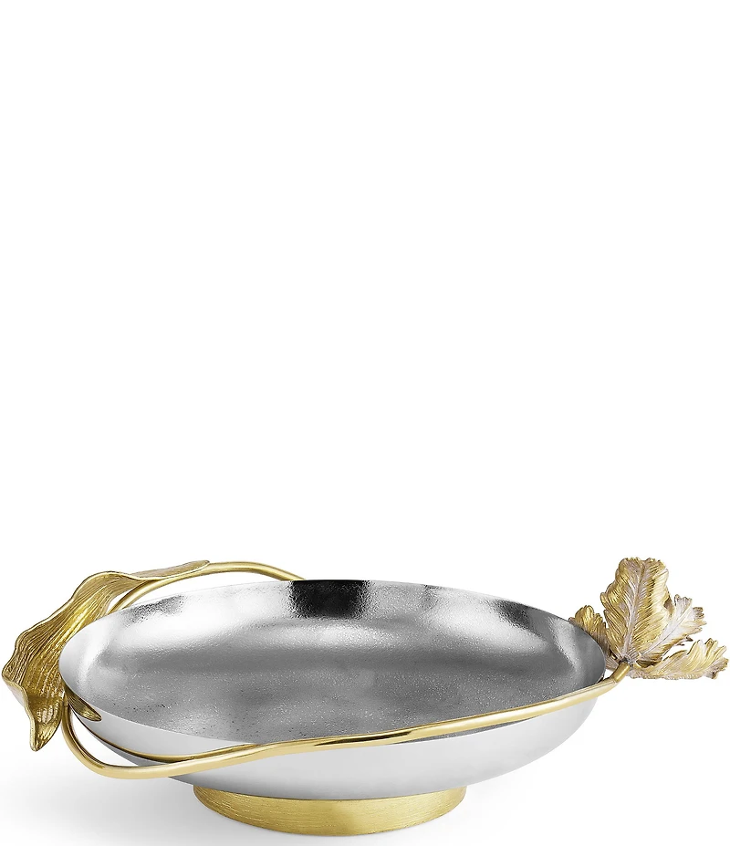 Michael Aram Tulip Collection Two-Tone Medium Footed Platter