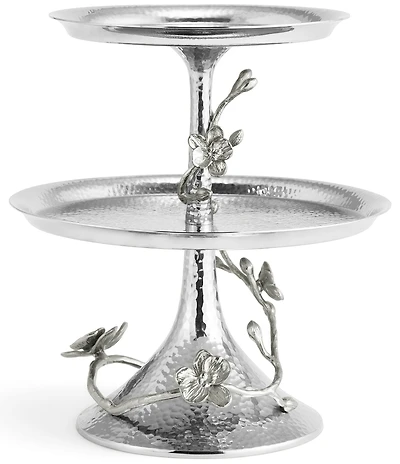 Michael Aram White Orchid Collection 2-Tier Etagere