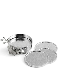 Michael Aram White Orchid Collection Drink Coaster Set