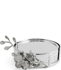 Michael Aram White Orchid Collection Drink Coaster Set