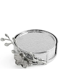 Michael Aram White Orchid Collection Drink Coaster Set