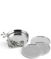 Michael Aram White Orchid Collection Drink Coaster Set