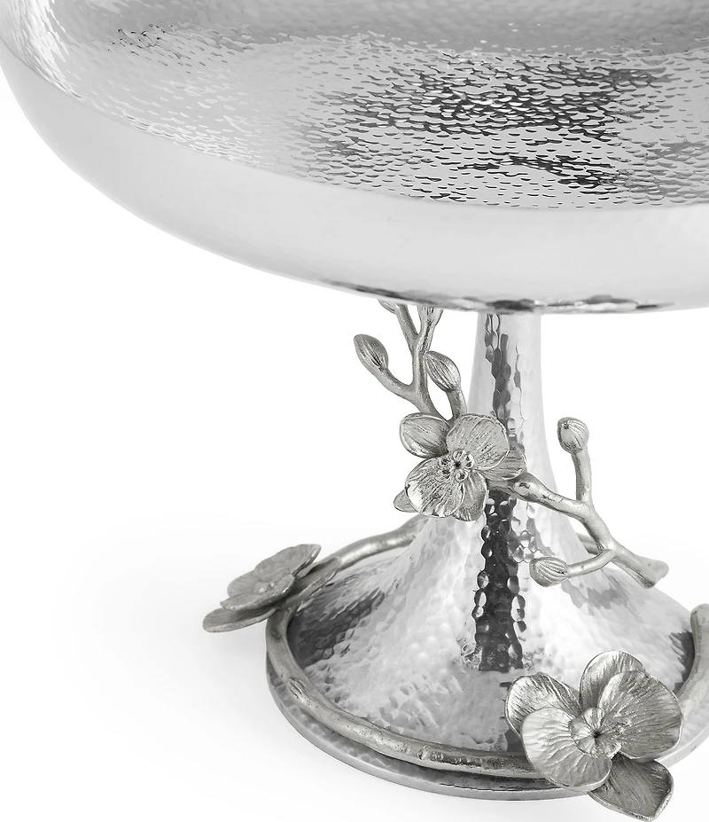 Michael Aram White Orchid Collection Footed Centerpiece Bowl