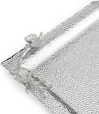 Michael Aram White Orchid Collection Glass Tray
