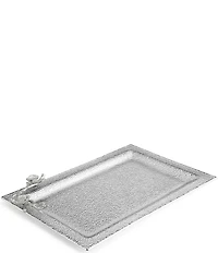 Michael Aram White Orchid Collection Glass Tray