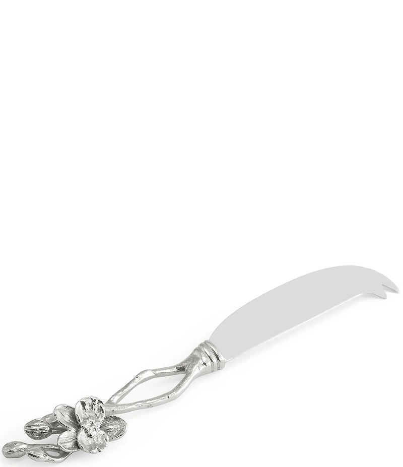 Michael Aram White Orchid Collection Marble Cheese Board with Knife Set