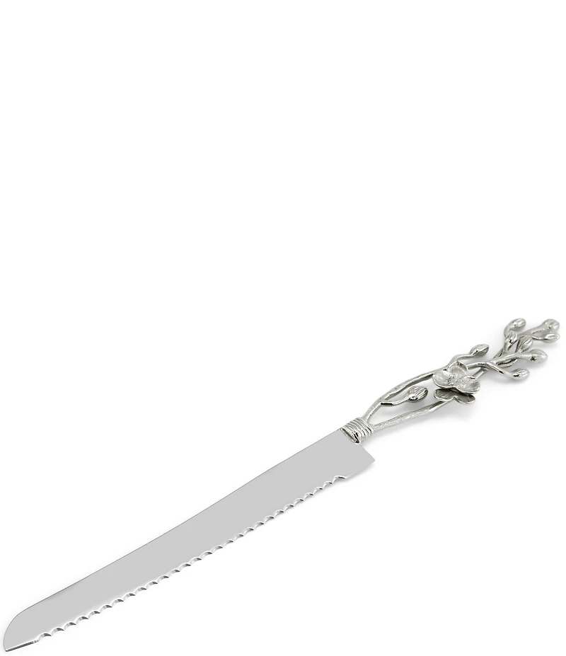 Michael Aram White Orchid Collection Sculpted Bread Knife