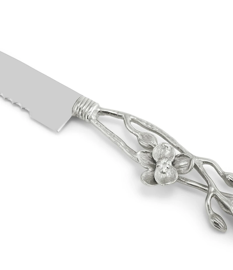 Michael Aram White Orchid Collection Sculpted Bread Knife