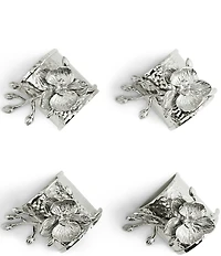Michael Aram White Orchid Collection Sculpted Napkin Rings, Set of 4
