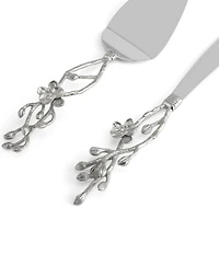 Michael Aram White Orchid Collection Sculpted Wedding Cake Knife & Server Set