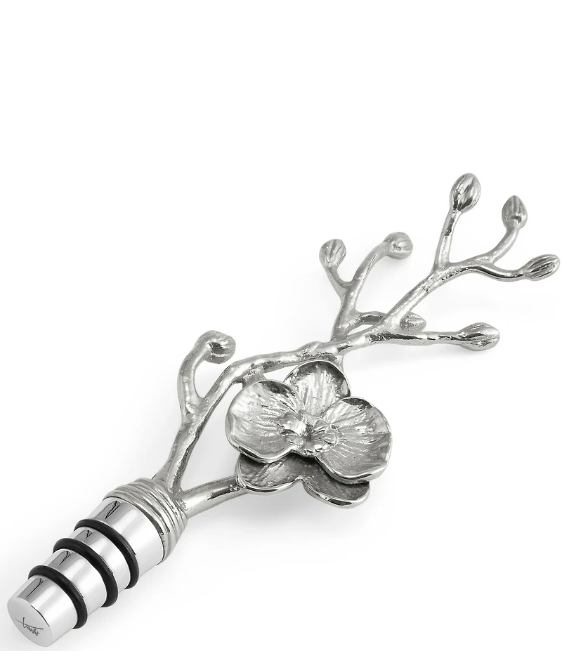 Michael Aram White Orchid Collection Sculpted Wine Stopper