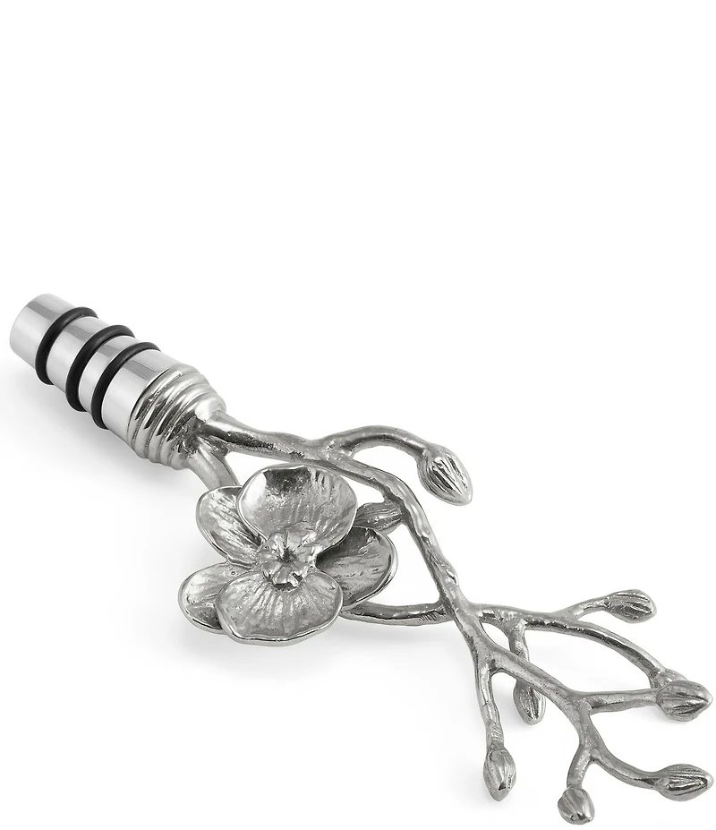Michael Aram White Orchid Collection Sculpted Wine Stopper