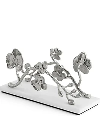 Michael Aram White Orchid Marble Base Vertical Napkin Holder