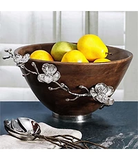 Michael Aram White Orchid Wood Solid Bowl