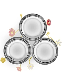 Michael Aram Wildflower Collection Stainless Steel Triple Dish