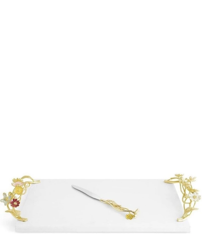 Michael Aram Wildflowers Cheeseboard with Knife