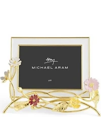 Michael Aram Wildflowers Enamel White Frame, 4#double; x 6#double;