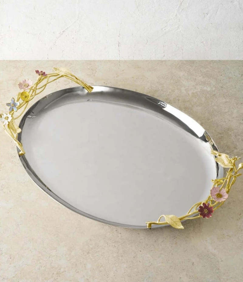 Michael Aram Wildflowers Medium Oval Tray
